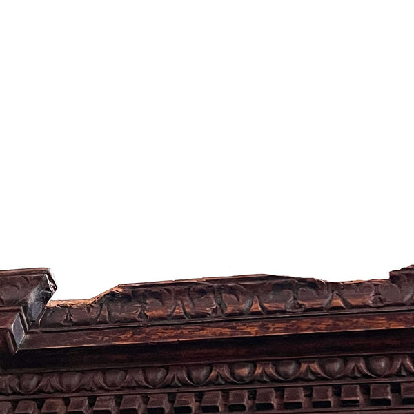 Pair of Large Italian Renaissance Revival Walnut Open Bookcase Cabinets