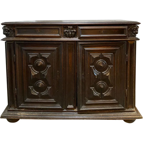 Buffet Bardy French Baroque Walnut Buffet Sideboard