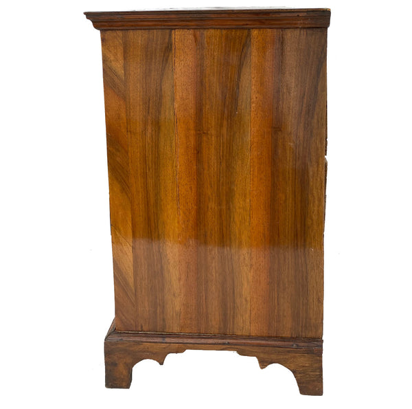 English George II Walnut Veneer Chest of Drawers