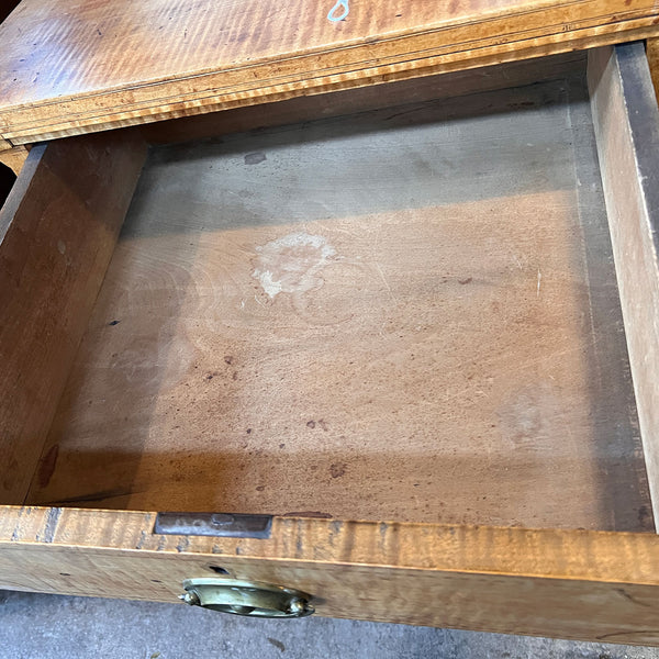 American East Tennessee Federal Inlaid Tiger Maple Chest of Drawers