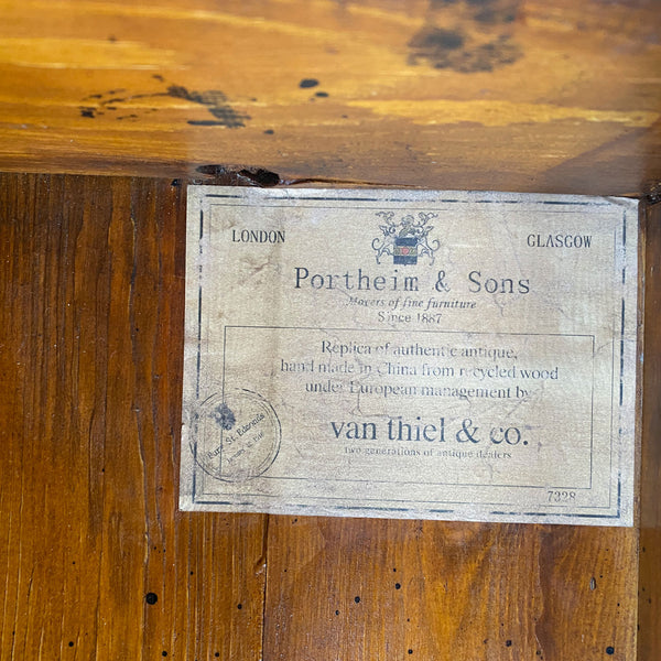 Lot 0547 | English Van Thiel & Co. Antique Style Pine Chest of Drawers