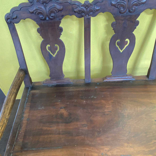 Large Indo-Portuguese Queen Anne Rosewood Four-Seat Settee