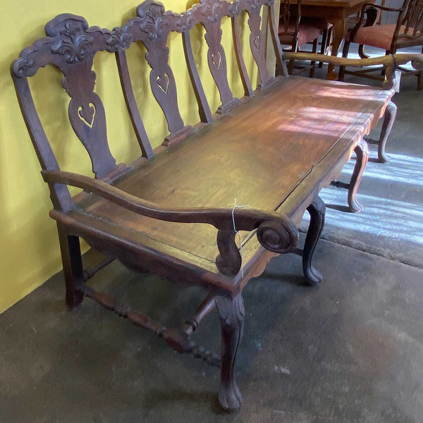 Large Indo-Portuguese Queen Anne Rosewood Four-Seat Settee