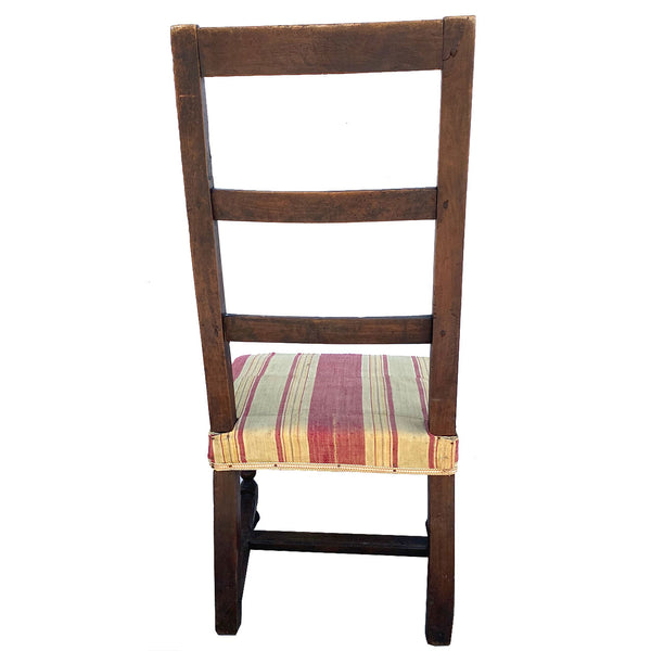 [RESTORE] French Provincial Louis XIV Walnut Ladderback Side Chair