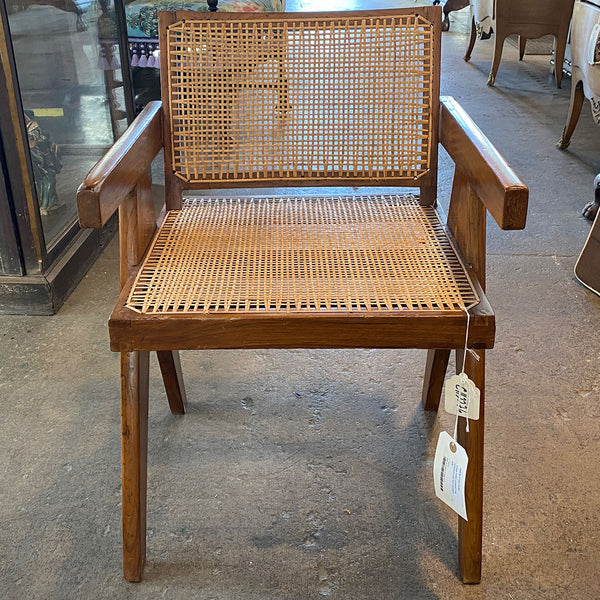 Vintage PIERRE JEANNERET Teak Conference Chair from Chandigarh, India