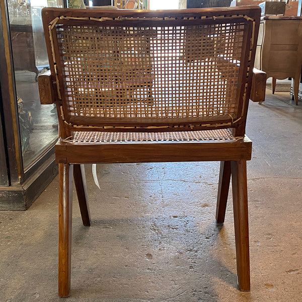 Vintage PIERRE JEANNERET Teak Conference Chair from Chandigarh, India