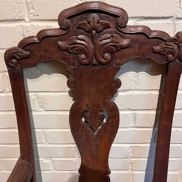 Large Indo-Portuguese Queen Anne Rosewood Four-Seat Settee