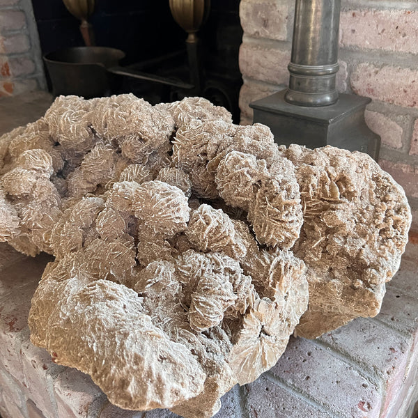 Very Large Selenite Desert Rose Crystal Cluster Rock Formation