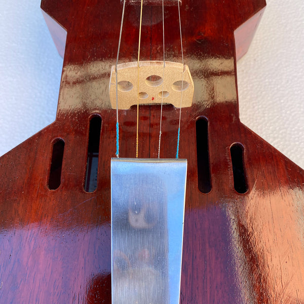 Vintage American Leroy Davison Folk Art Violin and Bow with Custom Case