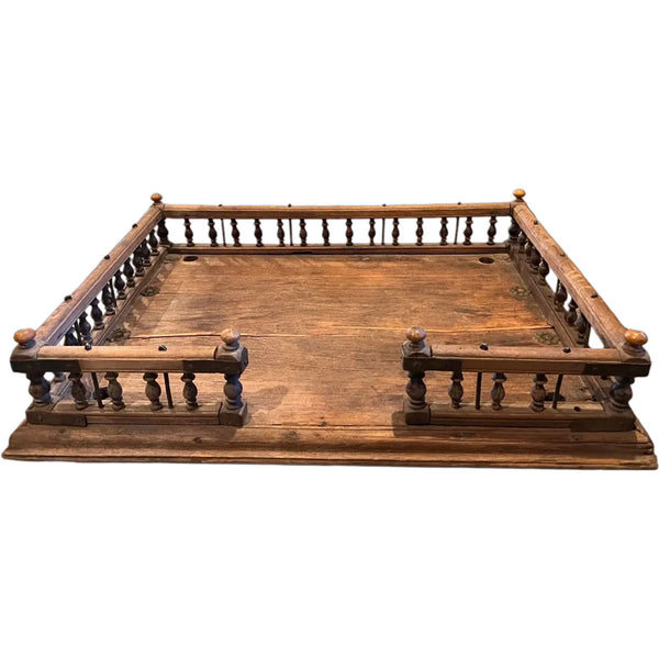 Indian Teak Altar Shrine Platform / Gallery Tray