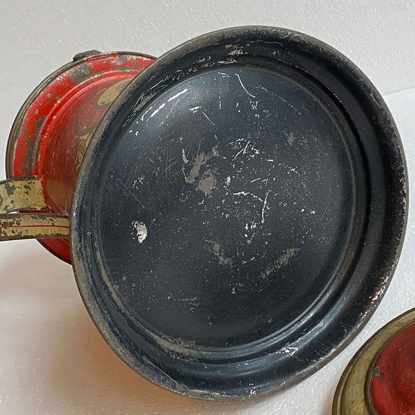 American Victorian Painted Tole Garden Watering Can