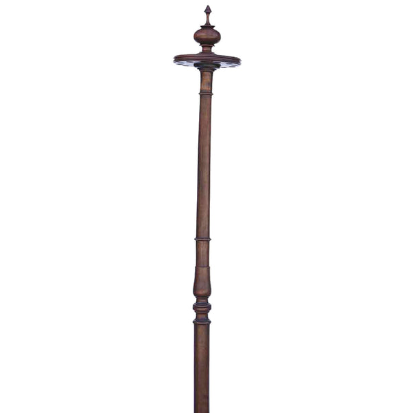 English Victorian Walnut Billiards 12-Pool Cue Floor Stand