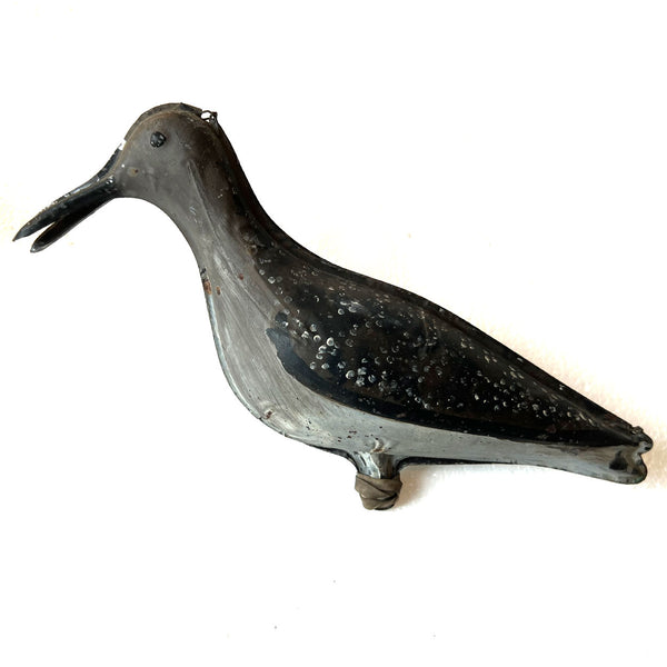 Pair American New England Painted Tin Shore Bird Decoys