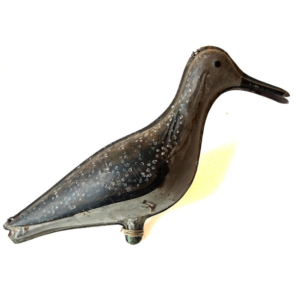 Pair American New England Painted Tin Shore Bird Decoys