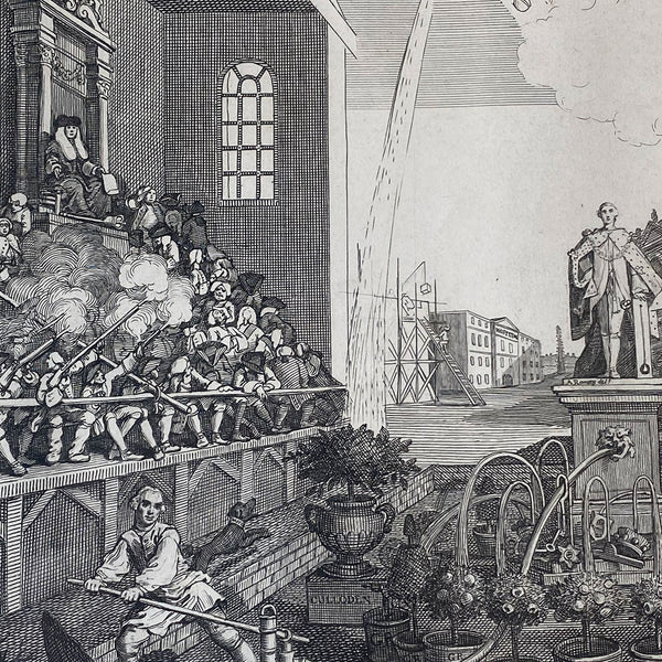 WILLIAM HOGARTH Etching and Copper Engraving on Paper, The Times, Plate II