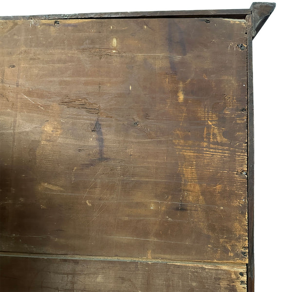 American Queen Anne Walnut Flat-Top Chest on Stand Highboy