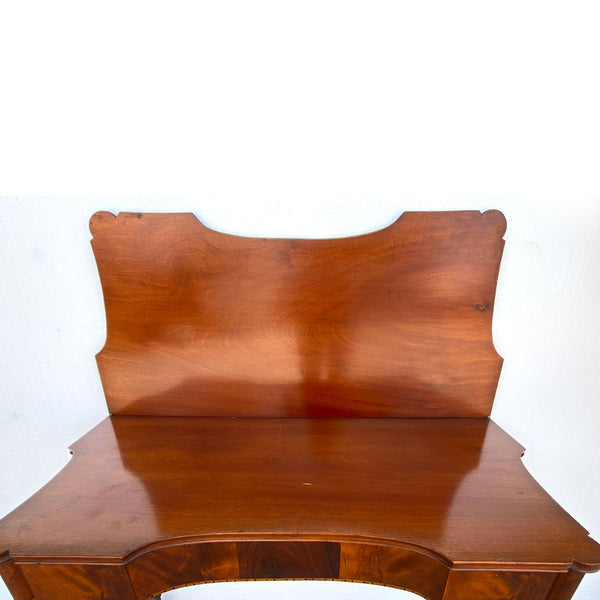 American New England Sheraton Mahogany Fold-Over Card Table