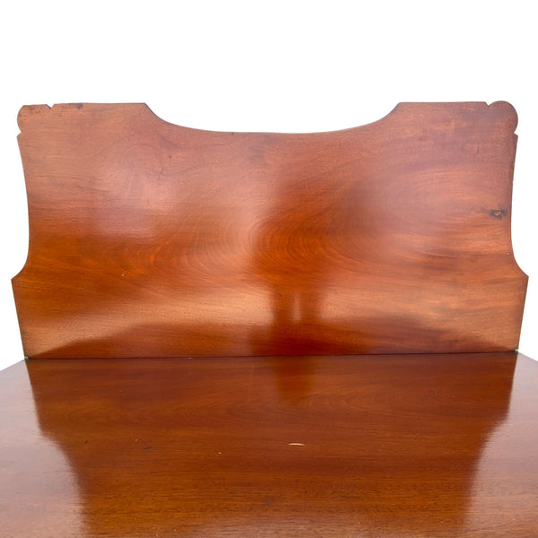 American New England Sheraton Mahogany Fold-Over Card Table