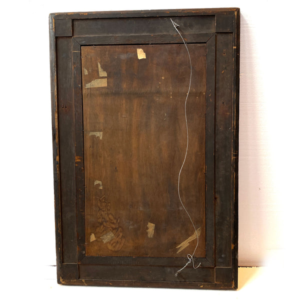 American Empire Flame Mahogany Rectangular Wall Mirror