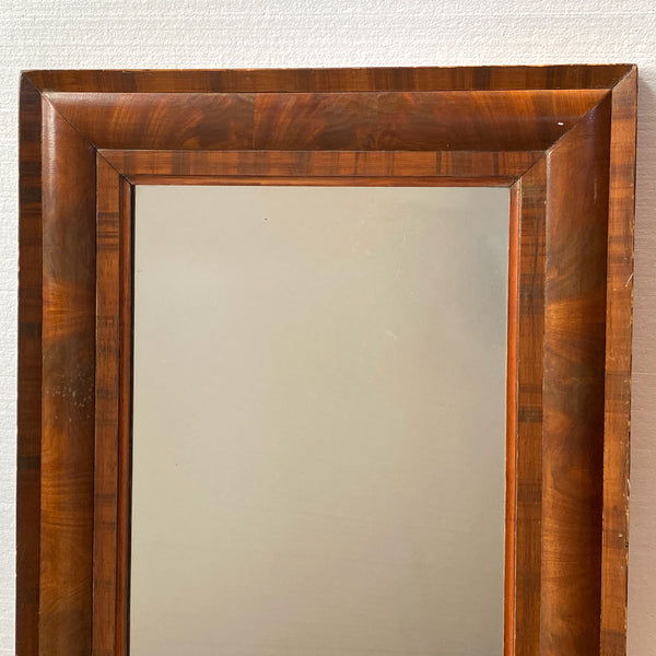American Empire Flame Mahogany Rectangular Wall Mirror