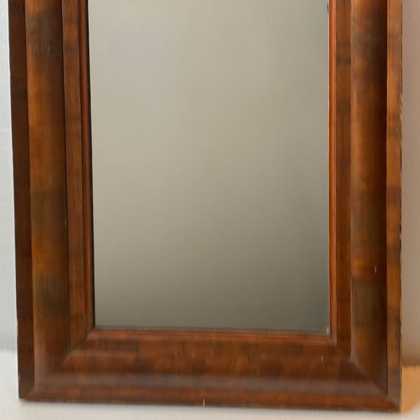 American Empire Flame Mahogany Rectangular Wall Mirror