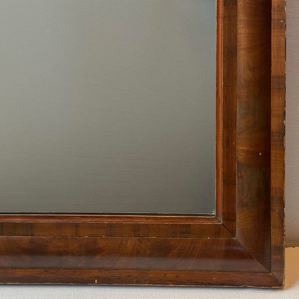 American Empire Flame Mahogany Rectangular Wall Mirror