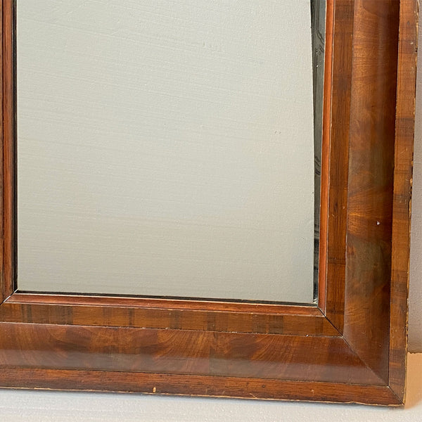 American Empire Flame Mahogany Rectangular Wall Mirror
