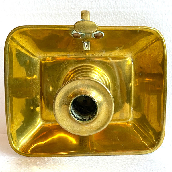 English Regency Brass Ejector Candle Chamberstick