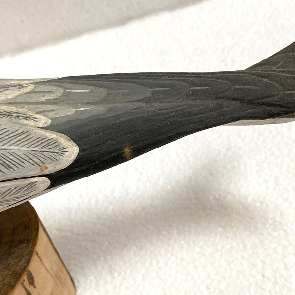 American ROBERT KURKEWICZ Painted Wood Common Tern Bird Carving