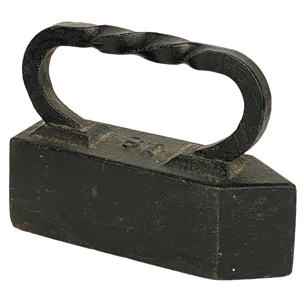American Industrial Cast Iron Twist Handle 18-Pound Sad Iron