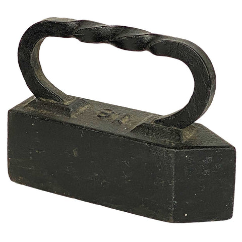 American Industrial Cast Iron Twist Handle 18-Pound Sad Iron