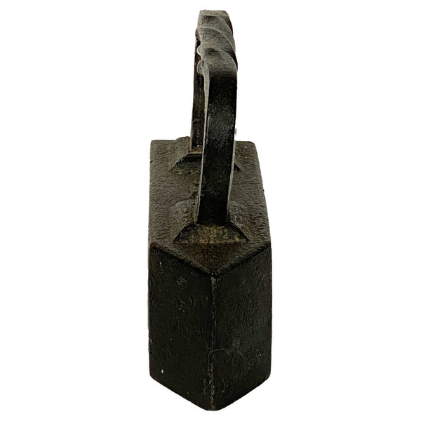 American Industrial Cast Iron Twist Handle 18-Pound Sad Iron