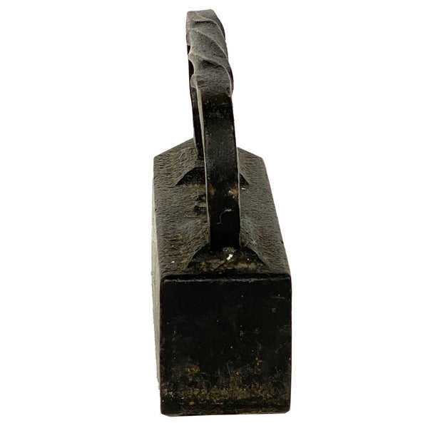 American Industrial Cast Iron Twist Handle 18-Pound Sad Iron