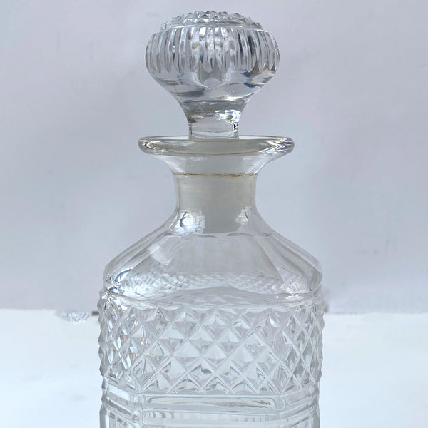 English Georgian Silverplate and Glass Three-Bottle Decanter Tantalus
