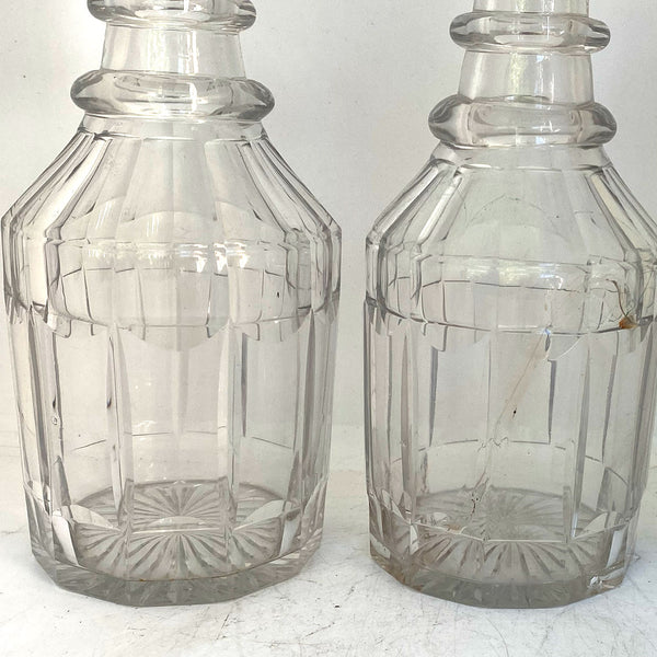 Victorian Silverplate and Cut Glass Three-Bottle Decanter Tantalus