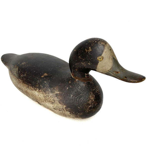 Set of Two American Mason Challenge Grade Painted Wood Bluebill Duck Decoys