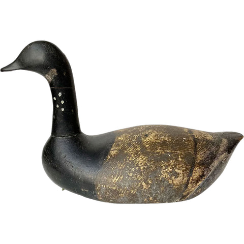 Vintage American Lloyd Sterling Painted Wood Chesapeake Bay Brant Goose Decoy