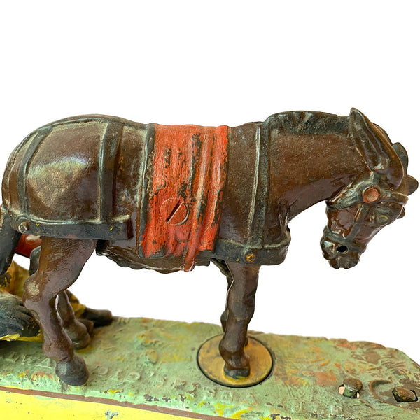 American J. & E. Stevens Painted Cast Iron I Always Did Spise a Mule Mechanical Bank