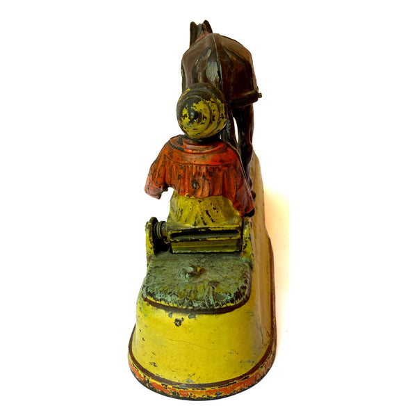 American J. & E. Stevens Painted Cast Iron I Always Did Spise a Mule Mechanical Bank