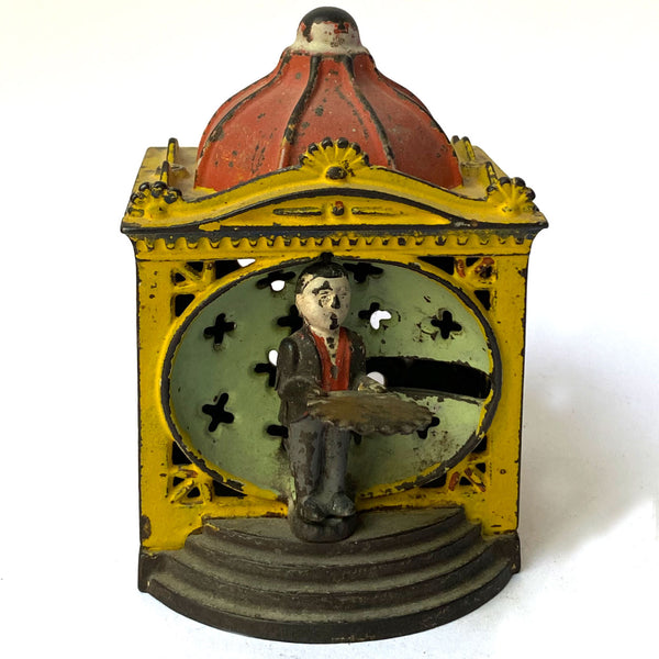 American J. & E. Stevens Painted Cast Iron Hall's Liliput Mechanical Bank