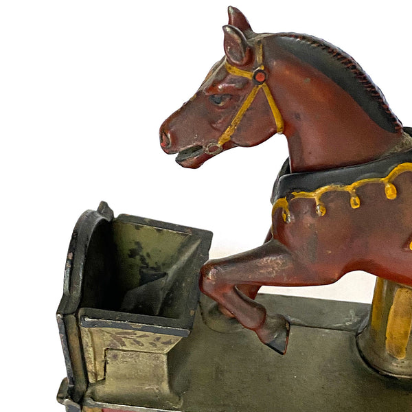 American Shepard Hardware Co. Painted Cast Iron Trick Pony Mechanical Bank