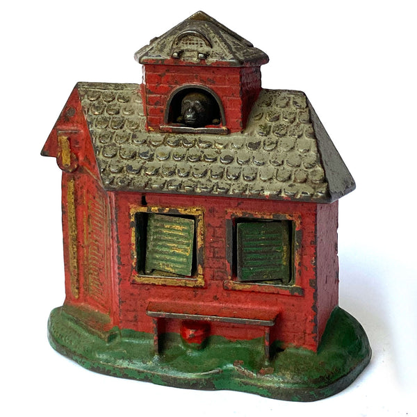 American Kyser & Rex Painted Cast Iron Zoo Bank Mechanical Bank