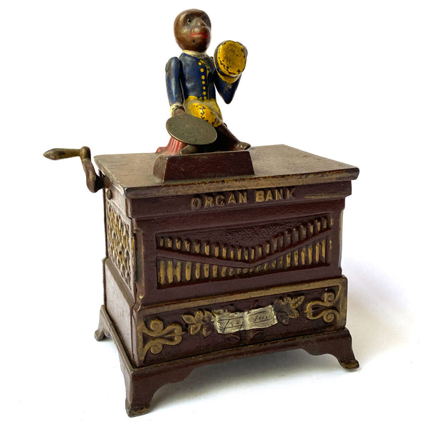 American Kyser & Rex Co. Painted Cast Iron Organ Mechanical Bank