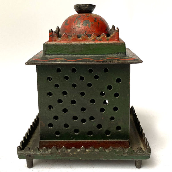 American J. & E. Stevens Painted Cast Iron New Bank Mechanical Bank