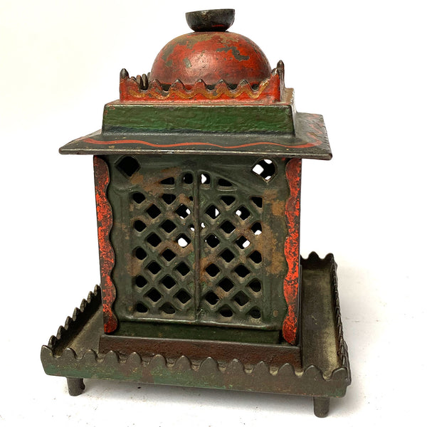 American J. & E. Stevens Painted Cast Iron New Bank Mechanical Bank