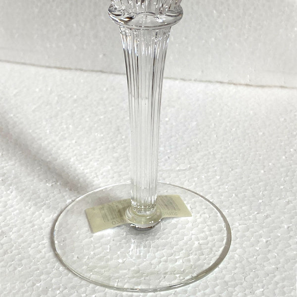 Set Six French Christofle Osiris Glass and Crystal Champagne Flutes