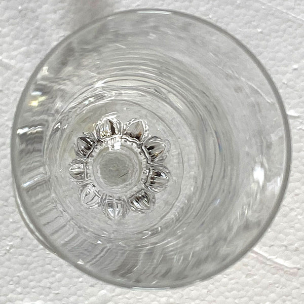 Set Six French Christofle Osiris Glass and Crystal Champagne Flutes