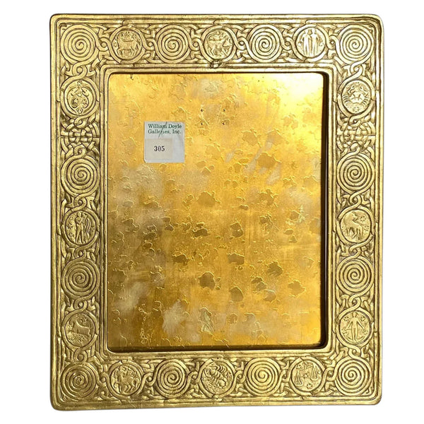 American Tiffany Studios Bronze Dore Zodiac 920 Desk Frame