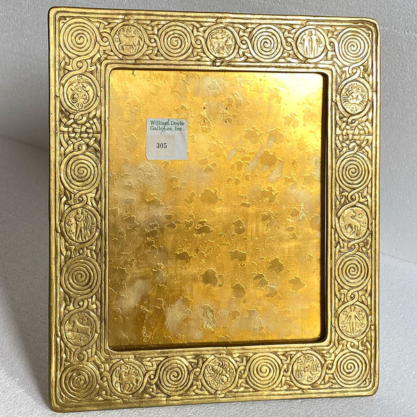 American Tiffany Studios Bronze Dore Zodiac 920 Desk Frame