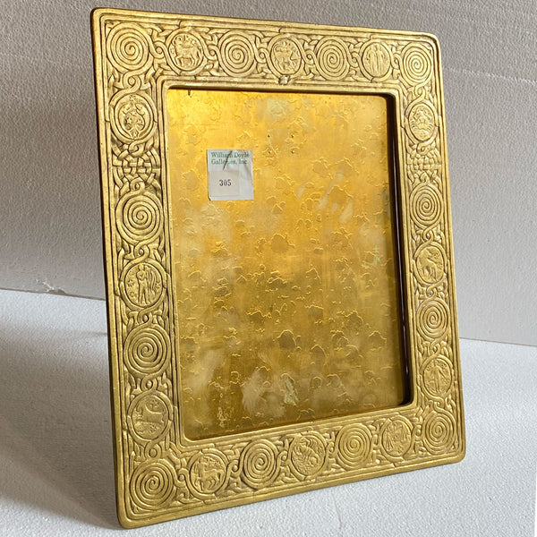 American Tiffany Studios Bronze Dore Zodiac 920 Desk Frame